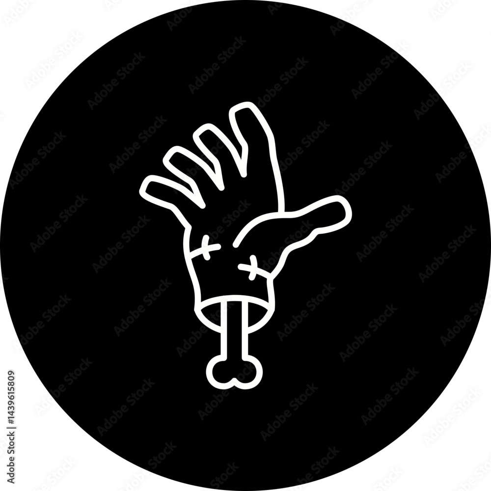 Obraz premium Scary Hand Icon