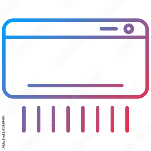 Air Conditioner line icon style