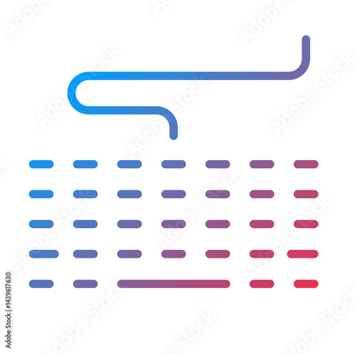 Wireless Keyboard line icon style