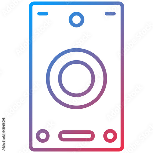 Speaker line icon style