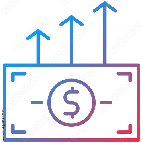 Accrual line icon style