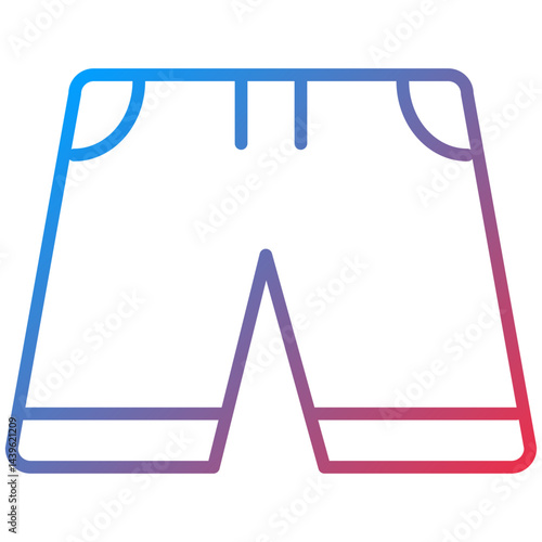 Shorts Line Icon Style