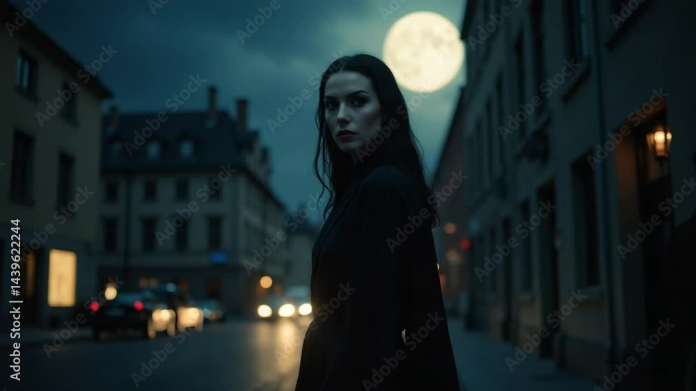Countess Dracula stands under the full moon, cloaked in mystery and ancient power. The night whispers tales of immortality, darkness, and forbidden beauty.
Countess Dracula stands under the full moon, cloaked in mystery and ancient power. The night whispers tales of immortality, darkness, and forbidden beauty.