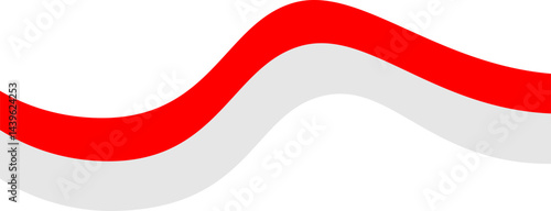Red And White Flag Ribbon