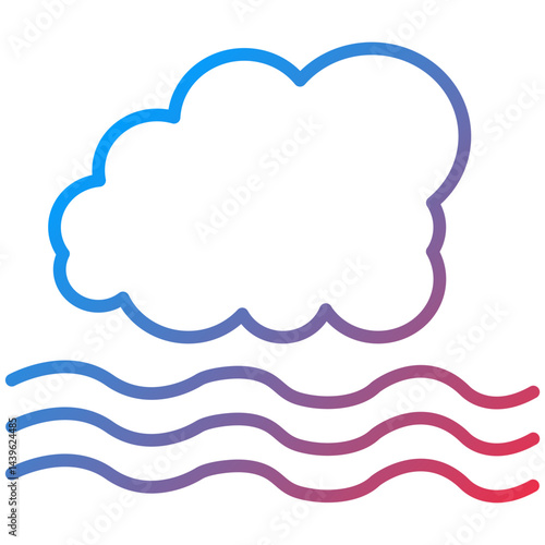 Foggy Line Icon Style