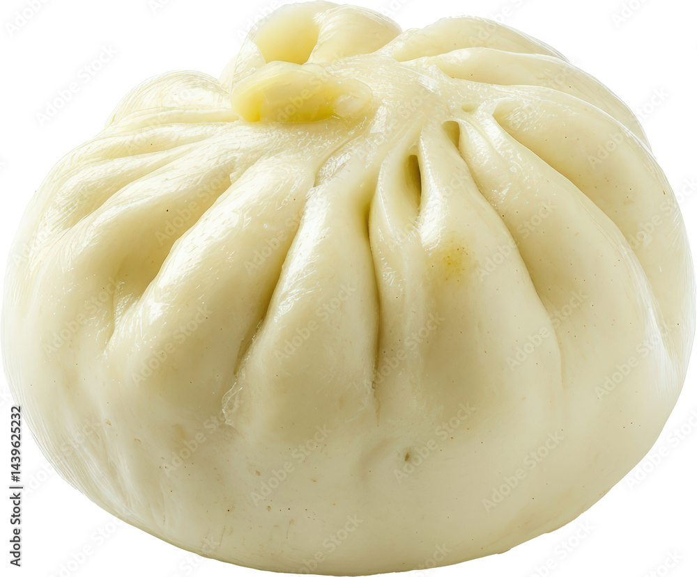 Delicious steamed bun with filling