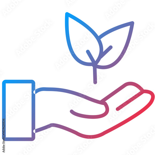 Replant Line Icon Style