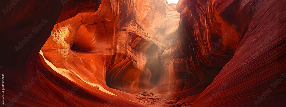 panoramic antelope canyon in arizona - travel concept