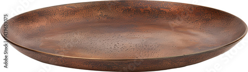 Obraz na płótnie Elegant copper serving plate w salonie