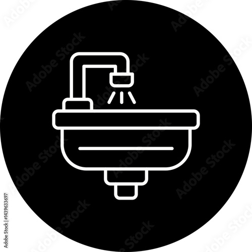 Hair wash sink Icon