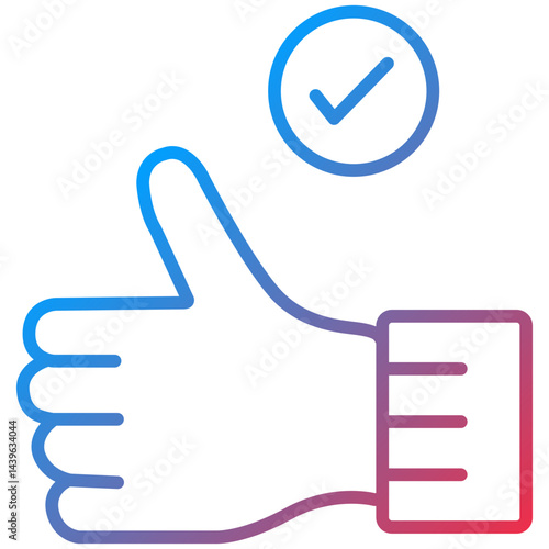 Like Line Icon Style
