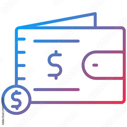 Ewallet Line Icon Style