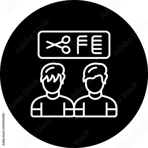 Barber clients Icon