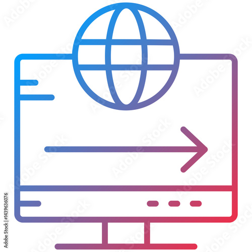Redirect Line Icon Style