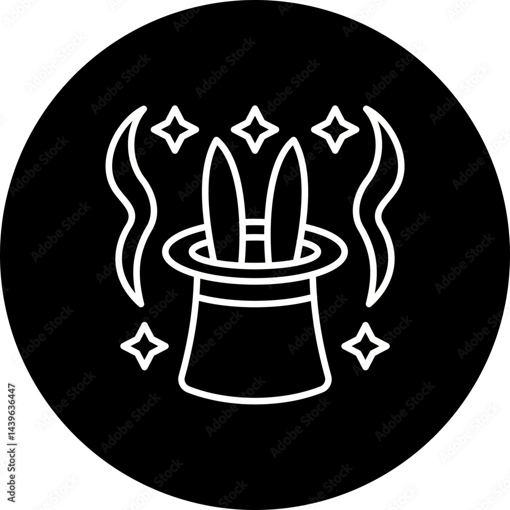 Obraz premium Magic hat Icon