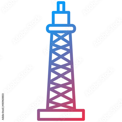 Derrick Line Icon Style