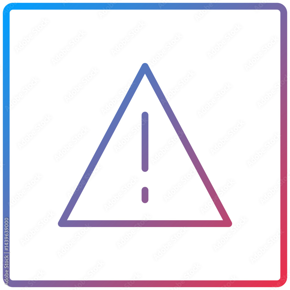 Danger Line Icon Style Danger Line Icon Style