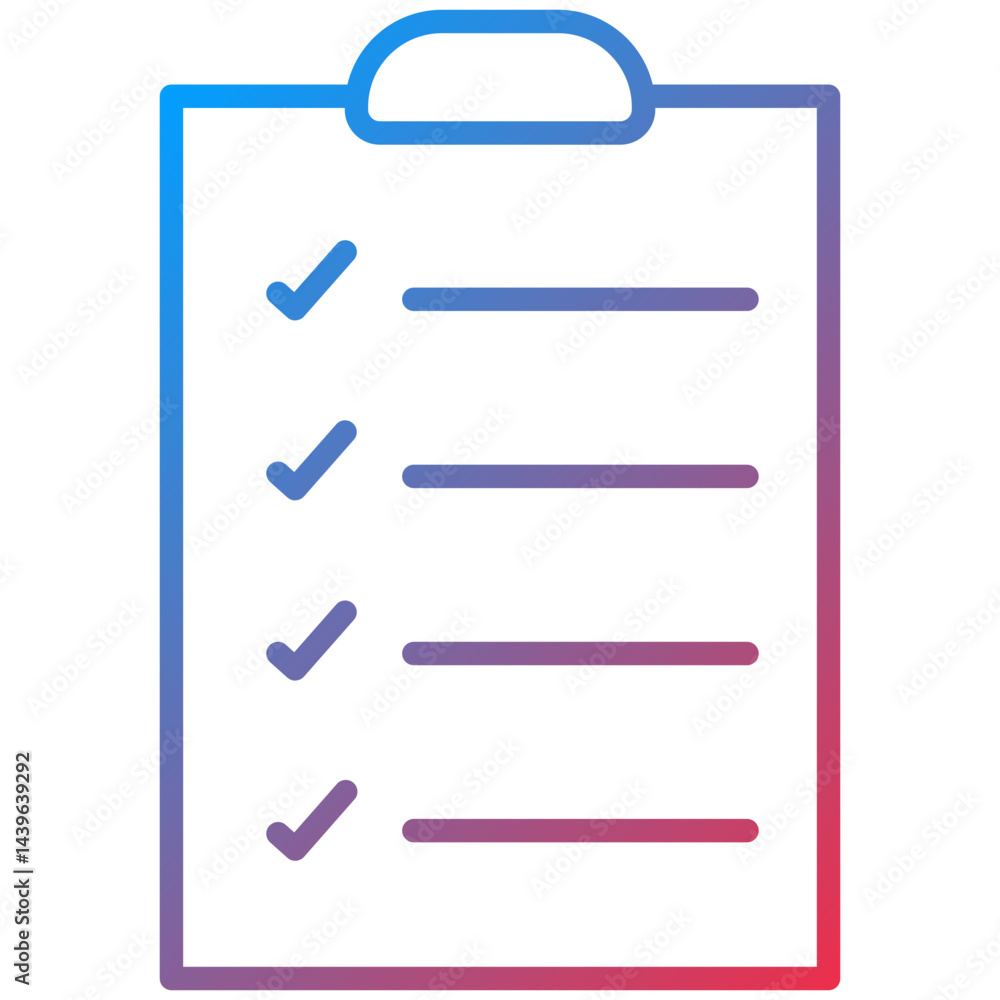 Work List Line Icon Style Work List Line Icon Style