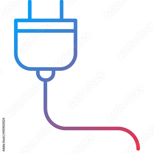 Plug Line Icon Style