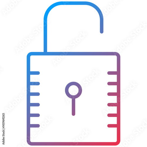 Unlock Line Icon Style