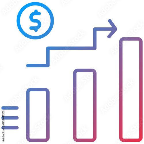 Stocks Line Icon Style