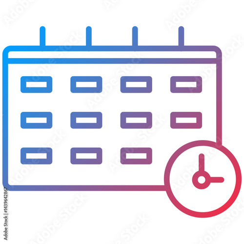Deadline Line Icon Style