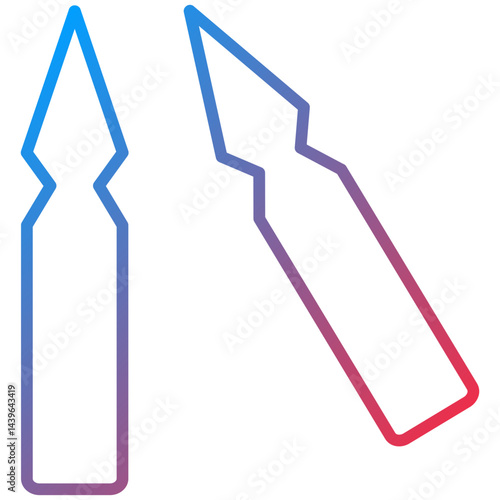 Ampoule Line Icon Style