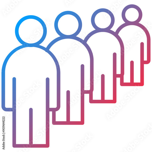 Queue Line Icon Style