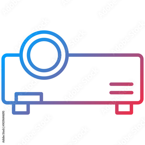 Projector Line Icon Style