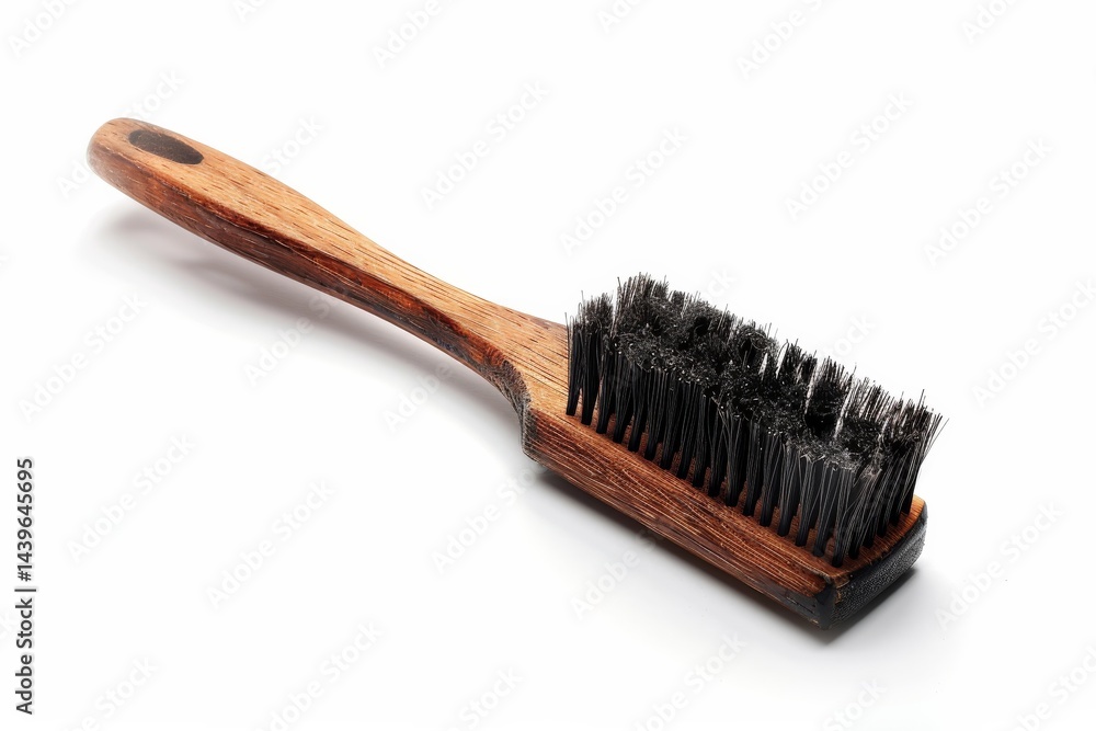 Brushing Up on Grill Maintenance: The Essential Grill Brush Isolated On White Background. Brushing Up on Grill Maintenance: The Essential Grill Brush Isolated On White Background.