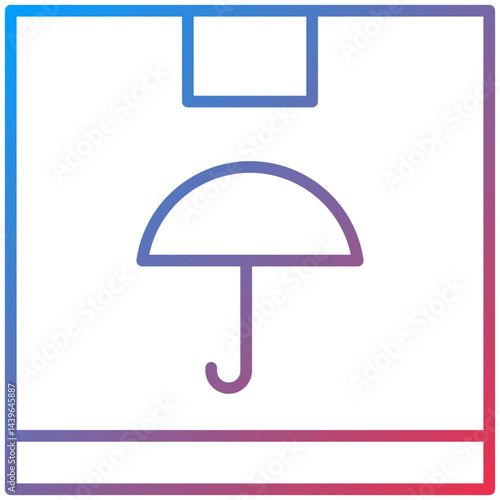 Keep Dry Line Icon Style