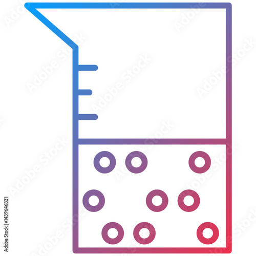 Chemistry Colloid Line Icon Style