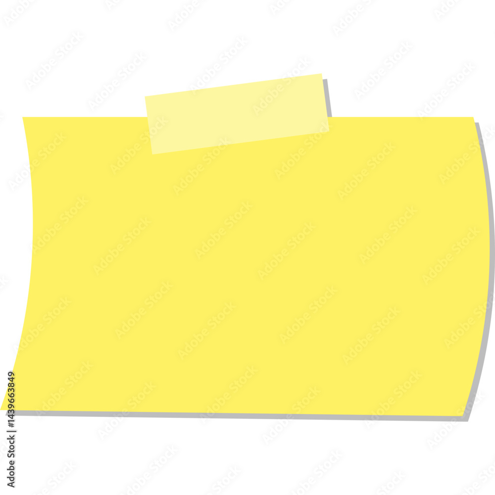Blank Sticky Note Blank Sticky Note