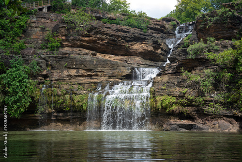 The Pandav Falls is a waterfall in the Panna district in the Indian state of Madhya Pradesh