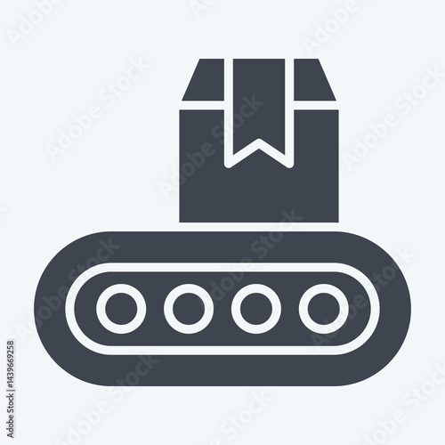 Icon Industrial Robot. related to Industry symbol. glyph style. design editable