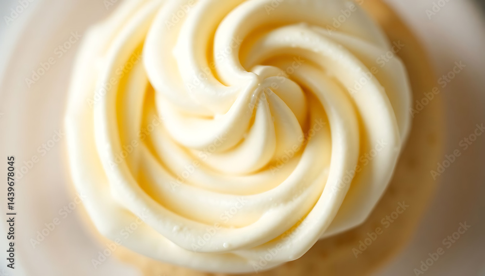 close up of a cupcake on a plate