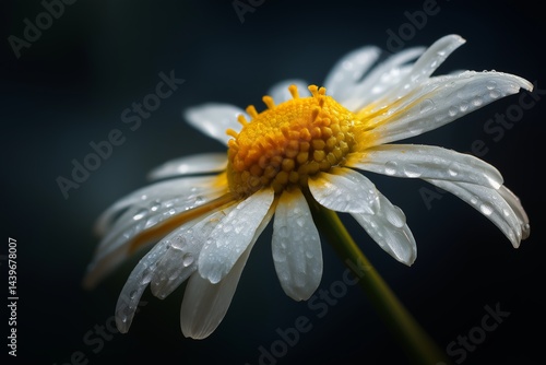 Obraz na płótnie Macro Shot of Delicate Chamomile Flower w salonie