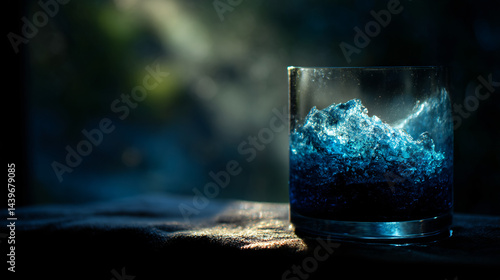 Obraz na płótnie Cool tides in a glass. w salonie