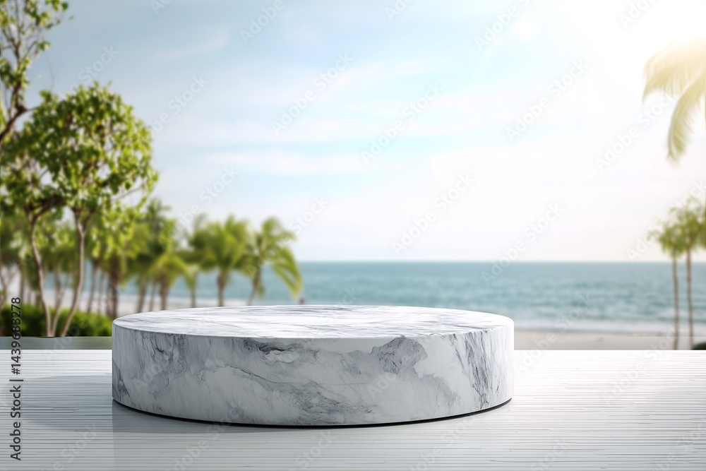 Luxury Product Display on Marble Podium