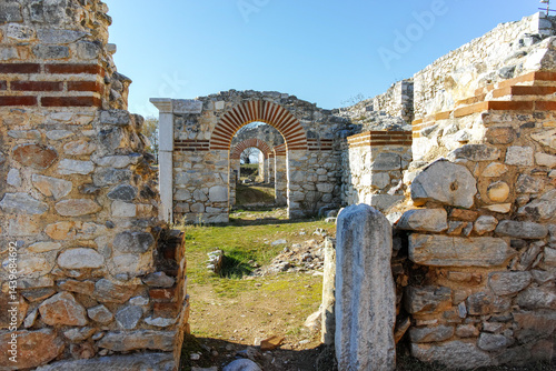 Ruins at archaeological area of Philippi, Greece