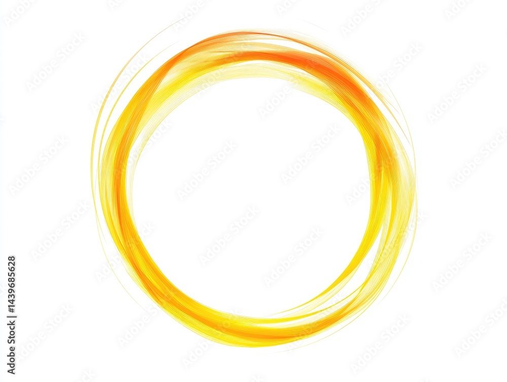 Abstract circular design of swirling orange and yellow hues Abstract circular design of swirling orange and yellow hues