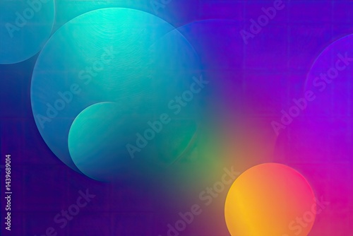 Abstract circles of vibrant color