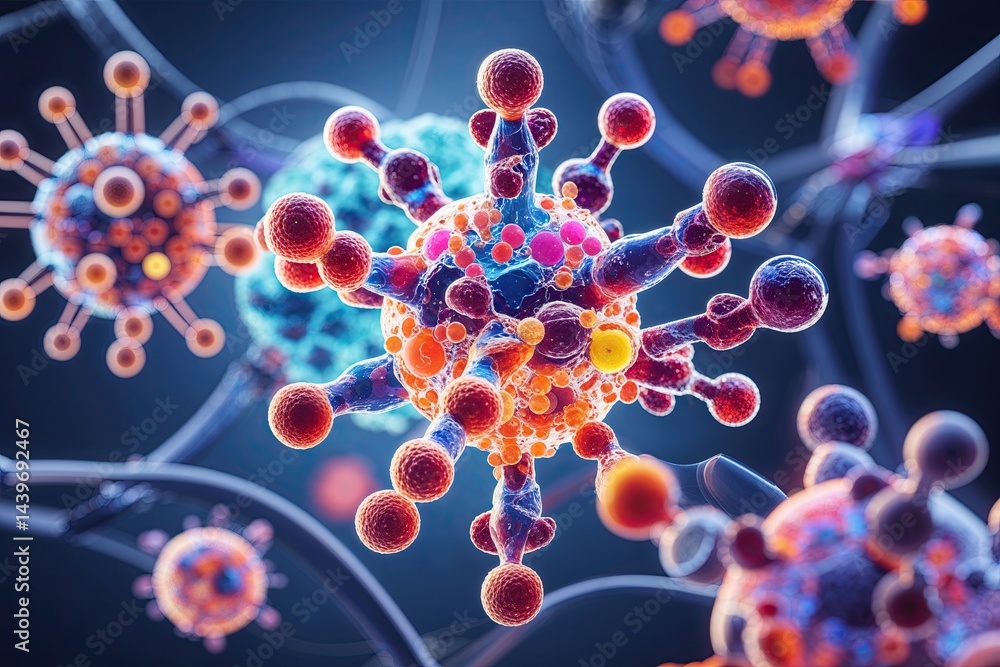 Advanced 3D Illustrations of Atomic and Molecular Structures in Health Science Advanced 3D Illustrations of Atomic and Molecular Structures in Health Science