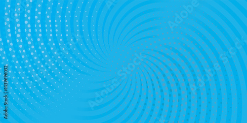 Comic background. Pop art texture. Starburst cartoon style. Anime design with explosion effect for print. Fun dot pattern. Blue backdrop with halftone gradient.