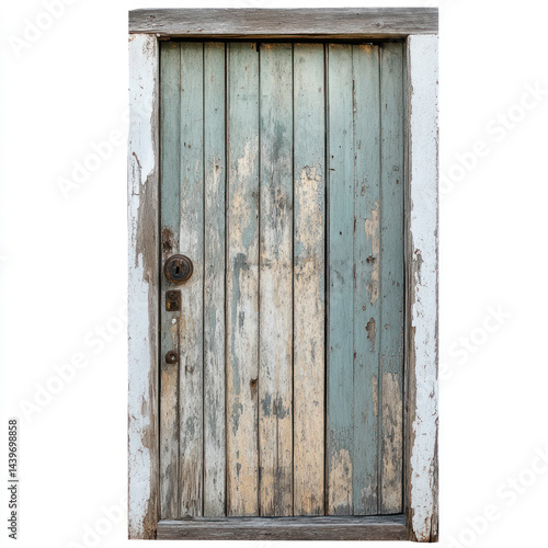 old wooden door with lock