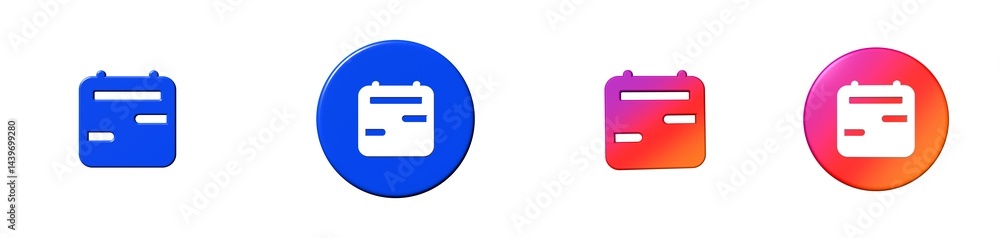 calendar range bootstrap 3D icon calendar range bootstrap 3D icon