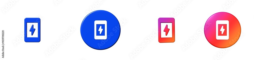 charging station hardware 3D icon charging station hardware 3D icon