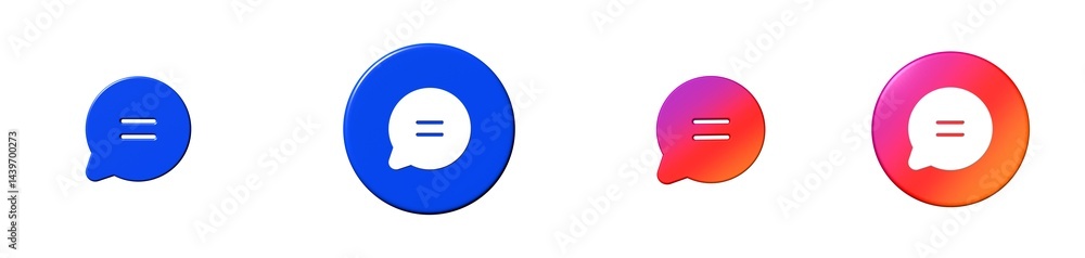 chat circle text phosphor 3D icon chat circle text phosphor 3D icon