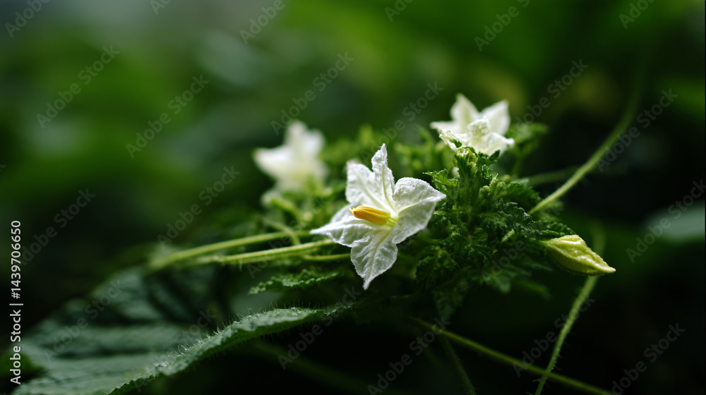 Cucumber Plant Blossoms
