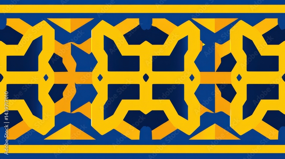 Bold Geometric Pattern in Vibrant Colors for Modern Designs